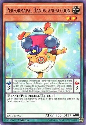 Image of Performapal Handstandaccoon [RATE-EN002] Common