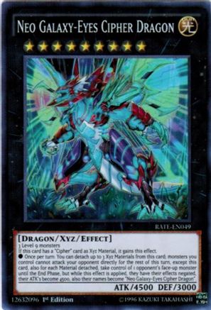 Image of Neo Galaxy-Eyes Cipher Dragon [RATE-EN049] Super Rare