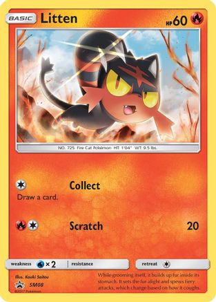 Image of Litten (SM08) [Sun & Moon: Black Star Promos]