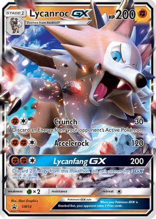 Image of Lycanroc GX (SM14) [Sun & Moon: Black Star Promos]