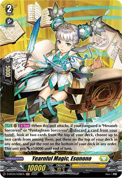 Image of Yearnful Magic, Esunono (D-BT04/H38EN) [Awakening of Chakrabarthi]