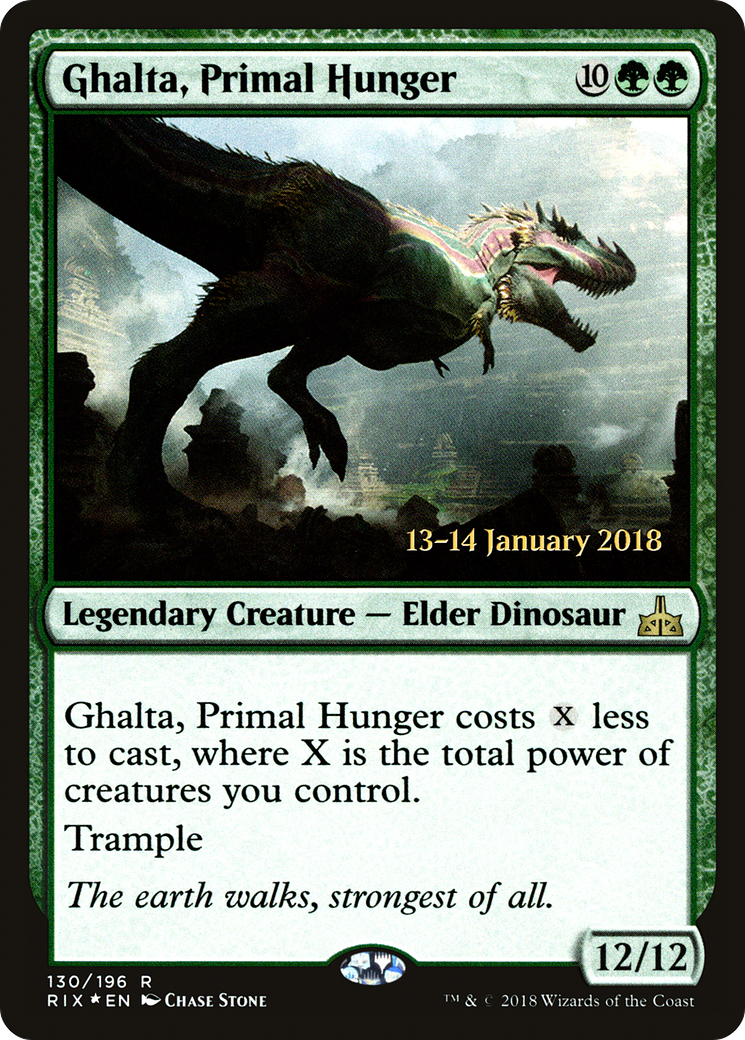Image of Ghalta, Primal Hunger [Rivals of Ixalan Prerelease Promos]
