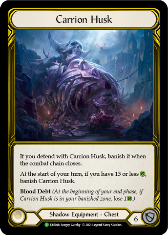 Carrion Husk (Golden) [FAB018] (Promo)  Cold Foil