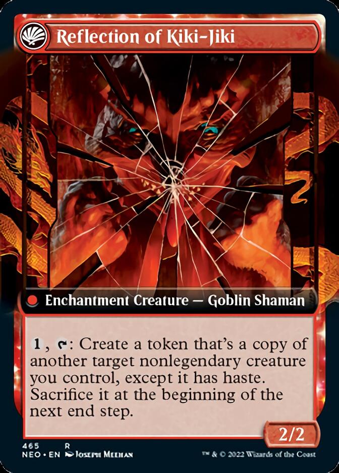 Image of Fable of the Mirror-Breaker // Reflection of Kiki-Jiki (Extended Art) [Kamigawa: Neon Dynasty]