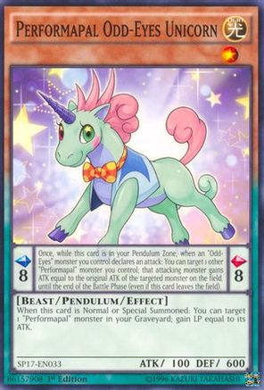 Image of Performapal Odd-Eyes Unicorn [SP17-EN033] Starfoil Rare