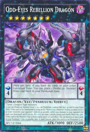 Image of Odd-Eyes Rebellion Dragon [SP17-EN044] Starfoil Rare