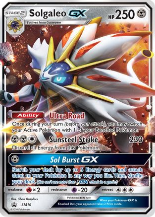 Image of Solgaleo GX (SM16) [Sun & Moon: Black Star Promos]