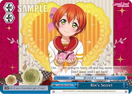 Image of Rin's Secret (LL/EN-W02-E166 CC) [Love Live! DX Vol.2]