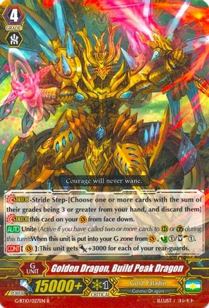 Golden Dragon, Build Peak Dragon (RAGING CLASH OF THE BLADE FANGS)