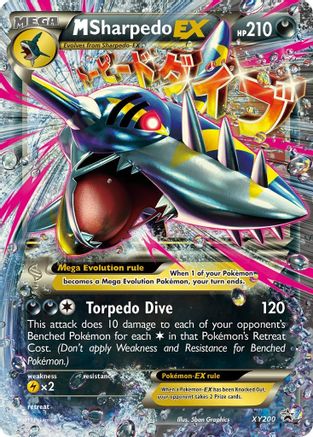 Image of M Sharpedo EX (XY200) [XY: Black Star Promos]
