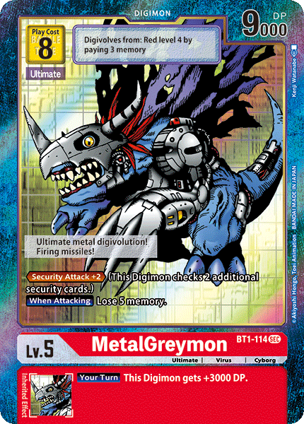 Image of MetalGreymon [BT1-114] (Alternate Art) [Release Special Booster Ver.1.0]