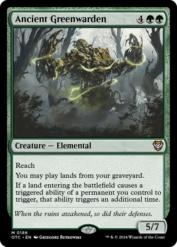 Image of Ancient Greenwarden [Outlaws of Thunder Junction Commander]