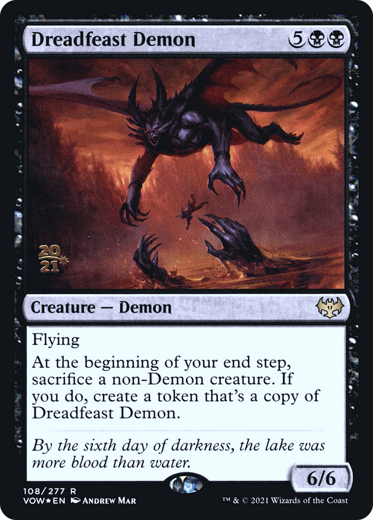 Image of Dreadfeast Demon [Innistrad: Crimson Vow Prerelease Promos]