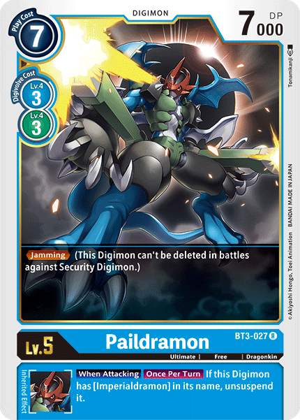 Image of Paildramon [BT3-027] [Release Special Booster Ver.1.5]