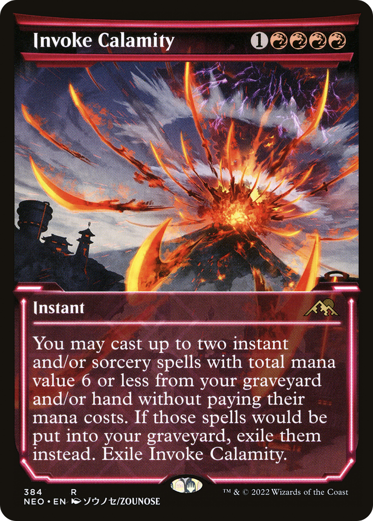 Image of Invoke Calamity (Showcase Soft Glow) [Kamigawa: Neon Dynasty]