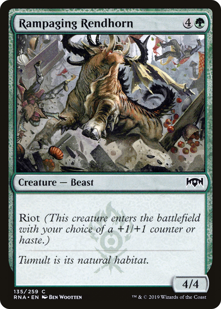 Image of Rampaging Rendhorn [Ravnica Allegiance]
