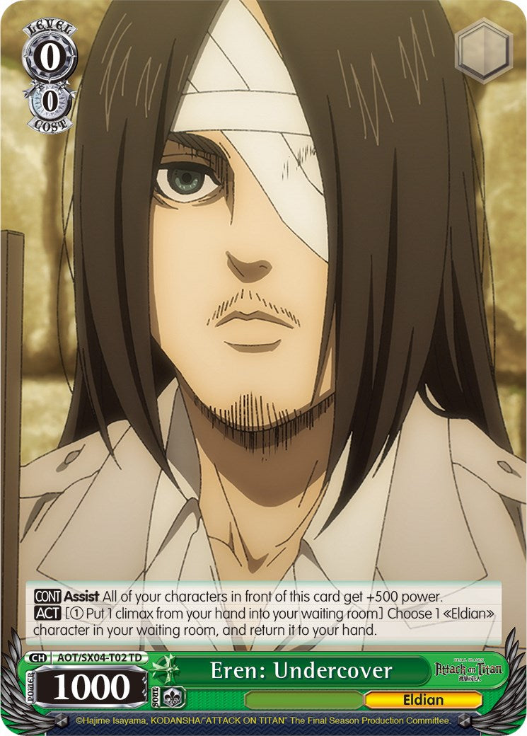 Image of Eren: Undercover (Foil) [Attack On Titan: Final Season]
