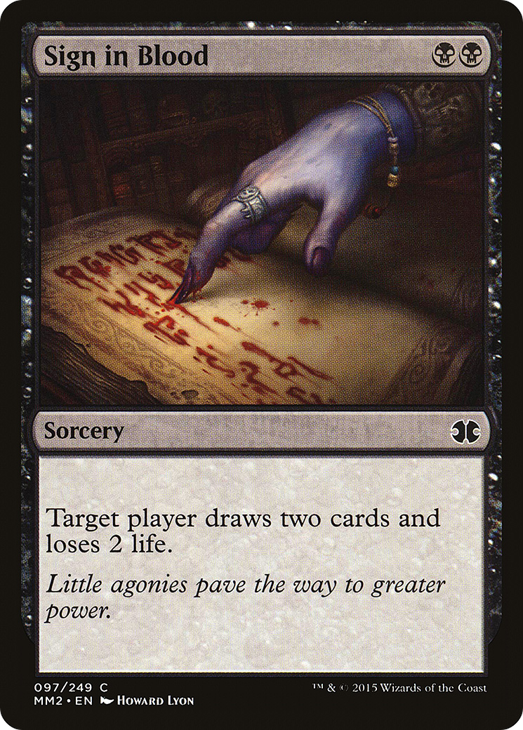 Image of Sign in Blood [Modern Masters 2015]