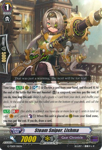 Image of Steam Sniper, Lishma (G-TD09/011EN) [True Zodiac Time Beasts]