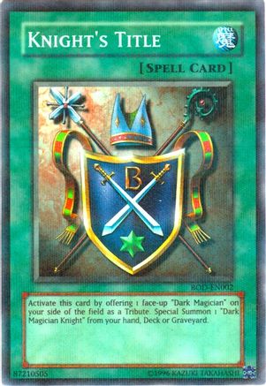 Image of Knight's Title (Reshef of Destruction) [ROD-EN002] Super Rare