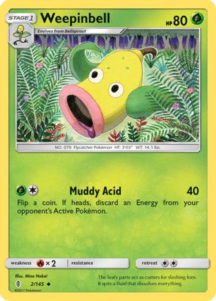 Image of Weepinbell (2/145) [Sun & Moon: Guardians Rising]