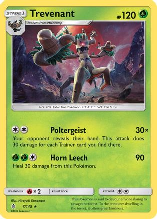 Image of Trevenant (7/145) [Sun & Moon: Guardians Rising]