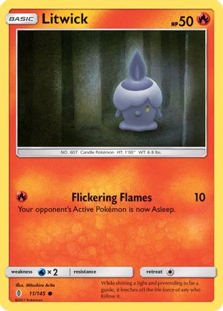 Image of Litwick (11/145) [Sun & Moon: Guardians Rising]