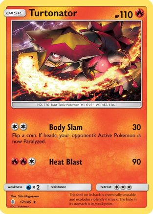 Image of Turtonator (17/145) [Sun & Moon: Guardians Rising]