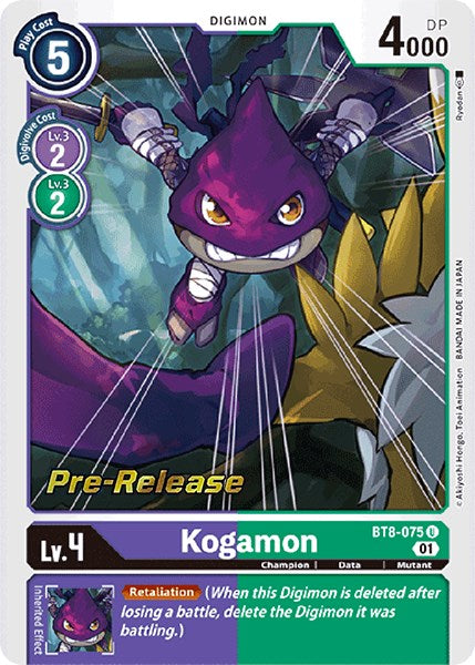 Image of Kogamon [BT8-075] [New Awakening Pre-Release Cards]