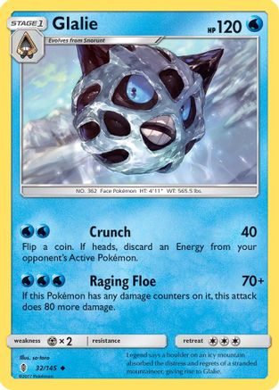 Image of Glalie (32/145) [Sun & Moon: Guardians Rising]