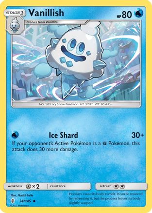 Image of Vanillish (34/145) [Sun & Moon: Guardians Rising]