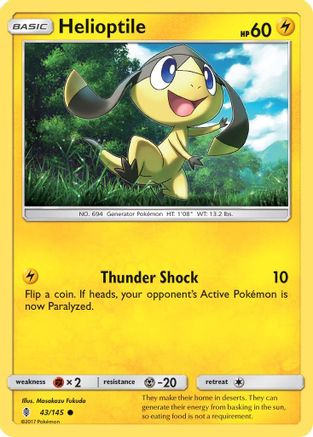 Image of Helioptile (43/145) [Sun & Moon: Guardians Rising]