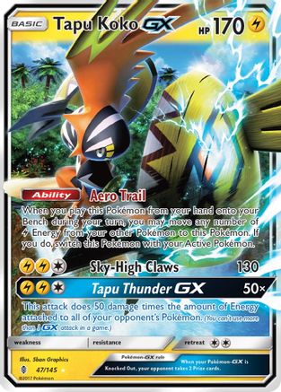 Image of Tapu Koko GX (47/145) [Sun & Moon: Guardians Rising]