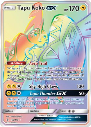 Image of Tapu Koko GX (153/145) [Sun & Moon: Guardians Rising]