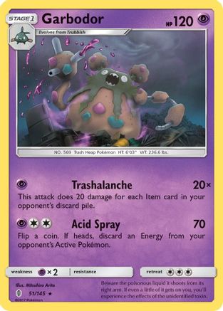 Image of Garbodor (51/145) [Sun & Moon: Guardians Rising]