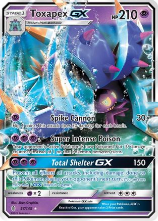Image of Toxapex GX (57/145) [Sun & Moon: Guardians Rising]