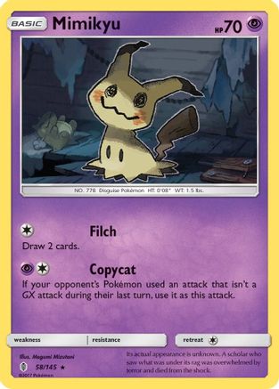 Image of Mimikyu (58/145) [Sun & Moon: Guardians Rising]
