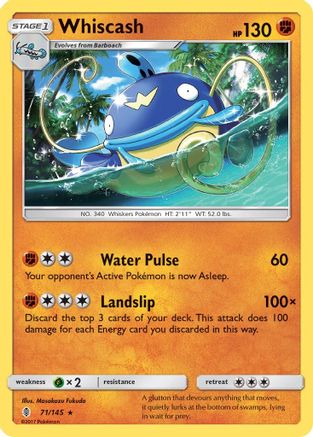 Image of Whiscash (71/145) [Sun & Moon: Guardians Rising]