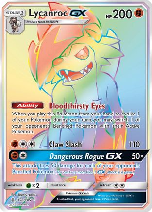 Image of Lycanroc GX (156/145) [Sun & Moon: Guardians Rising]