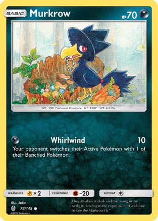 Image of Murkrow (78/145) [Sun & Moon: Guardians Rising]