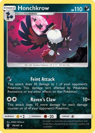 Image of Honchkrow (79/145) [Sun & Moon: Guardians Rising]