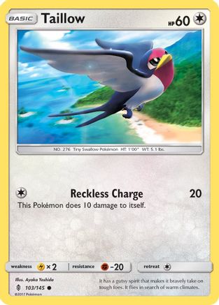 Image of Taillow (103/145) [Sun & Moon: Guardians Rising]