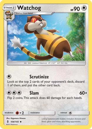 Image of Watchog (108/145) [Sun & Moon: Guardians Rising]
