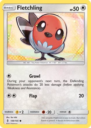 Image of Fletchling (109/145) [Sun & Moon: Guardians Rising]