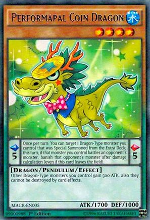 Image of Performapal Coin Dragon [MACR-EN005] Rare