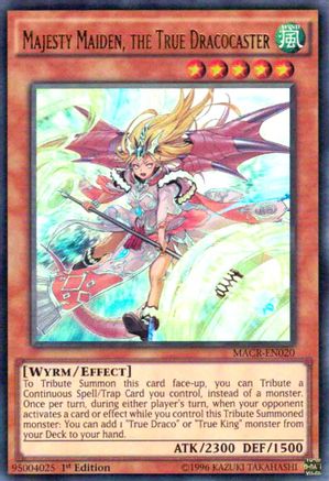 Image of Majesty Maiden, the True Dracocaster [MACR-EN020] Ultra Rare