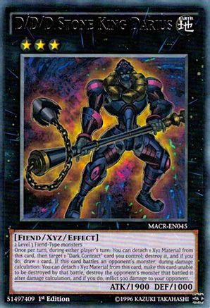 Image of D/D/D Stone King Darius [MACR-EN045] Rare