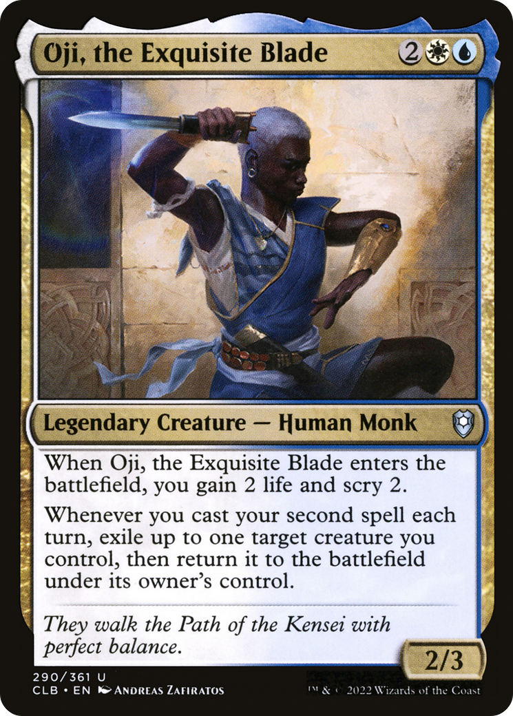 Image of Oji, the Exquisite Blade (CLB-290) - Commander Legends: Battle for Baldur's Gate Foil
