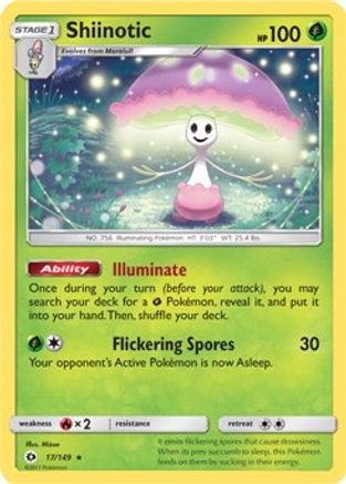 Image of Shiinotic (17/149) (Theme Deck Exclusive) [Sun & Moon: Base Set]