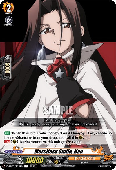 Image of Merciless Smile, Hao (D-TB03/125EN) [Shaman King]